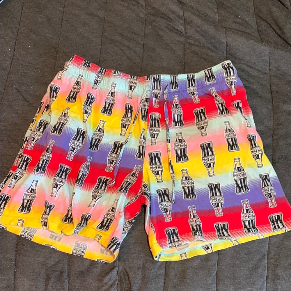 Coca Cola Multicolor Large Athletic Shorts
